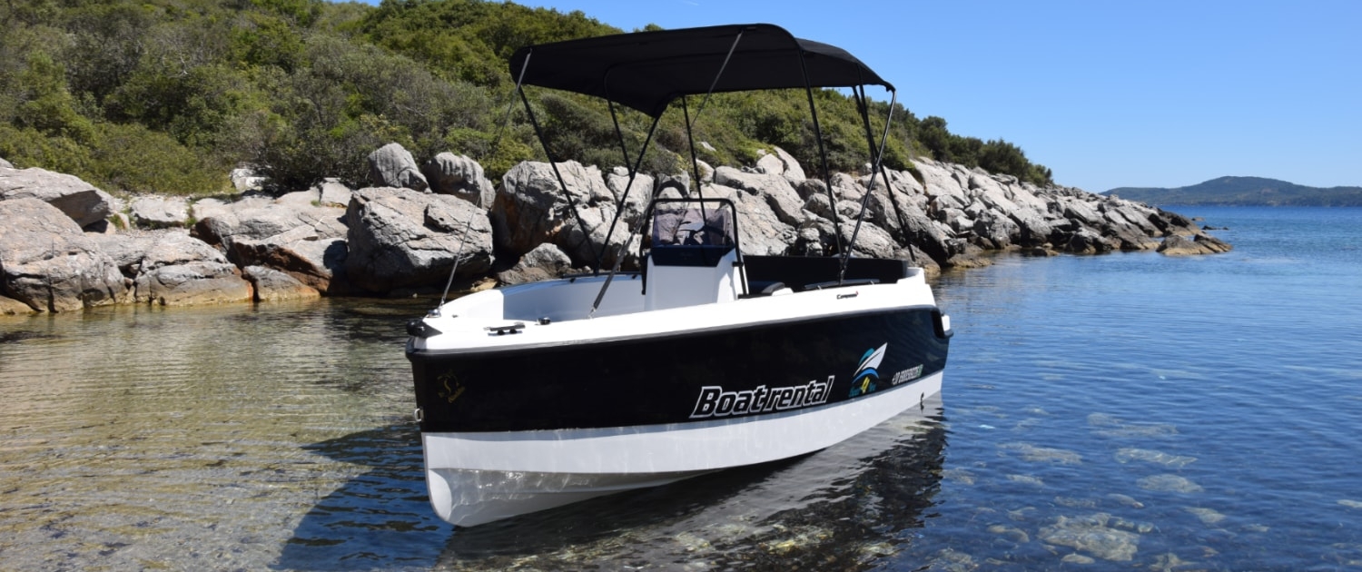 Compass 160e rental boat in Kassandra, Halkidiki