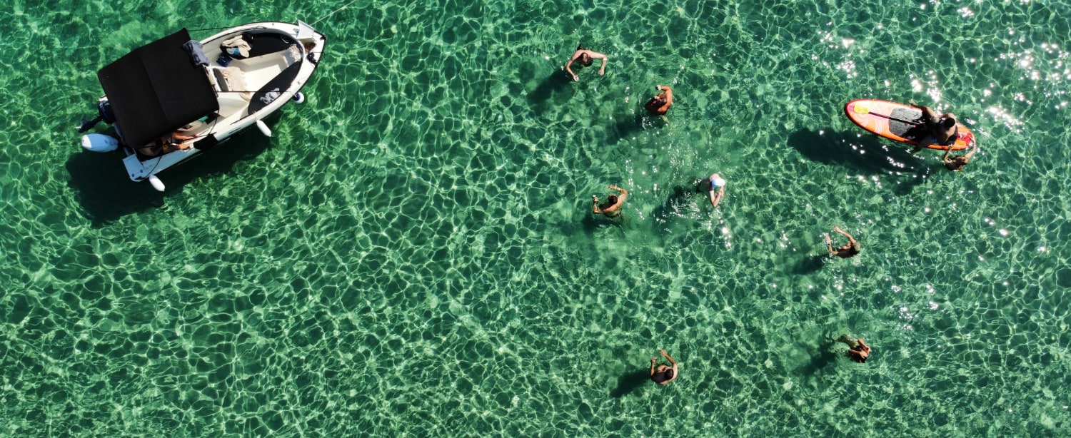 Beach hopping boat tour in Kassandra