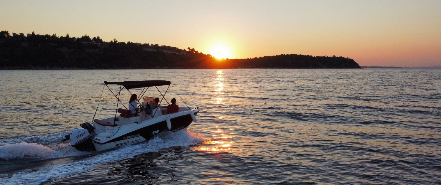 Boat4You sunset cruise in Halkidiki