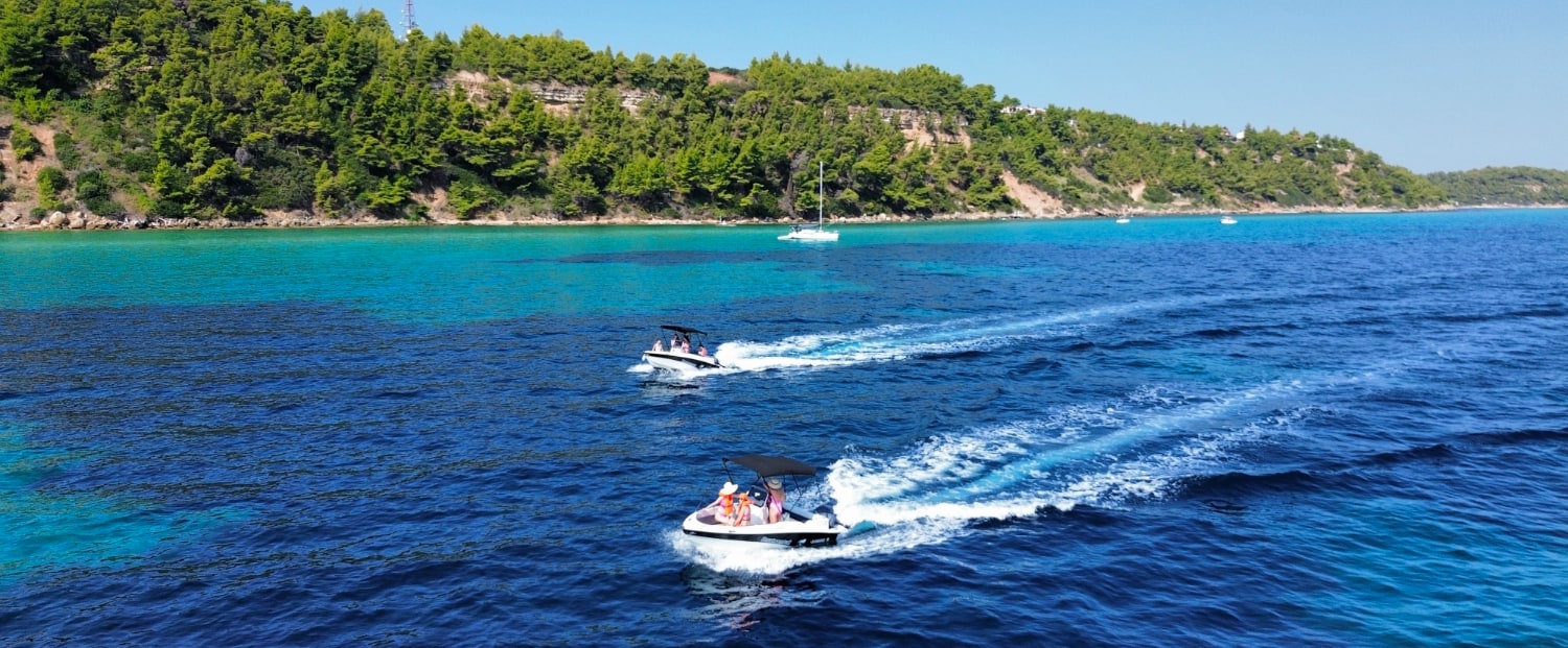 Two Boat4You rental boats for up to 5 people