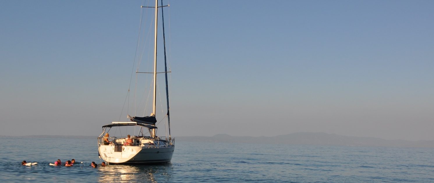 Sunset sailing trip off the coast of Kassandra, Halkidiki